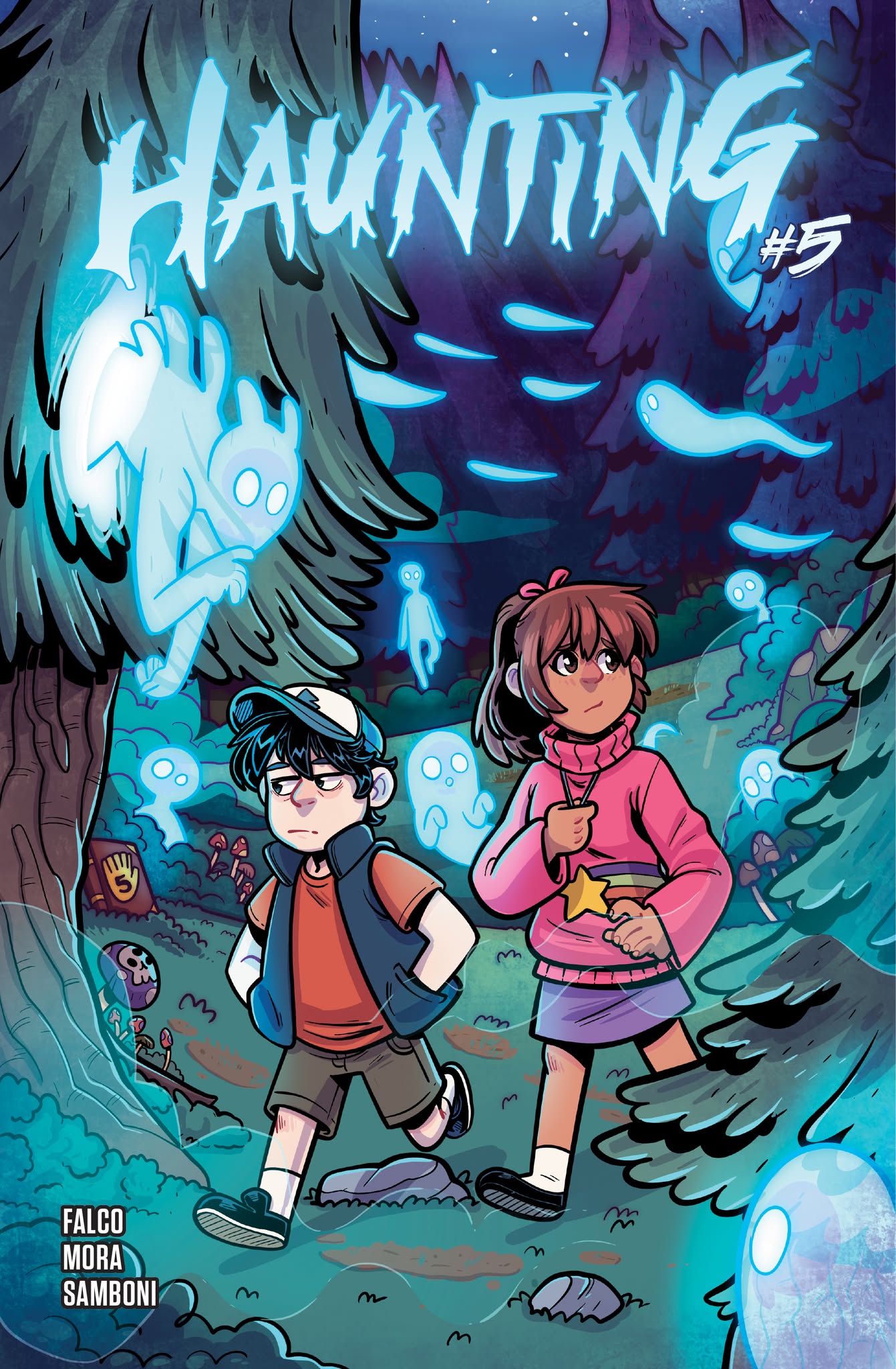HAUNTING #5 "Gravity Falls" Homage Variant by Yonson Carbonell Cover B