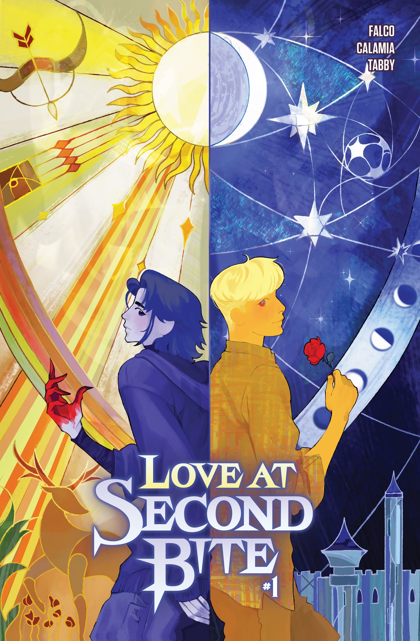 Love at Second Bite #1 "Light/Dark Stained Glass" Fatima Wajid Cover B
