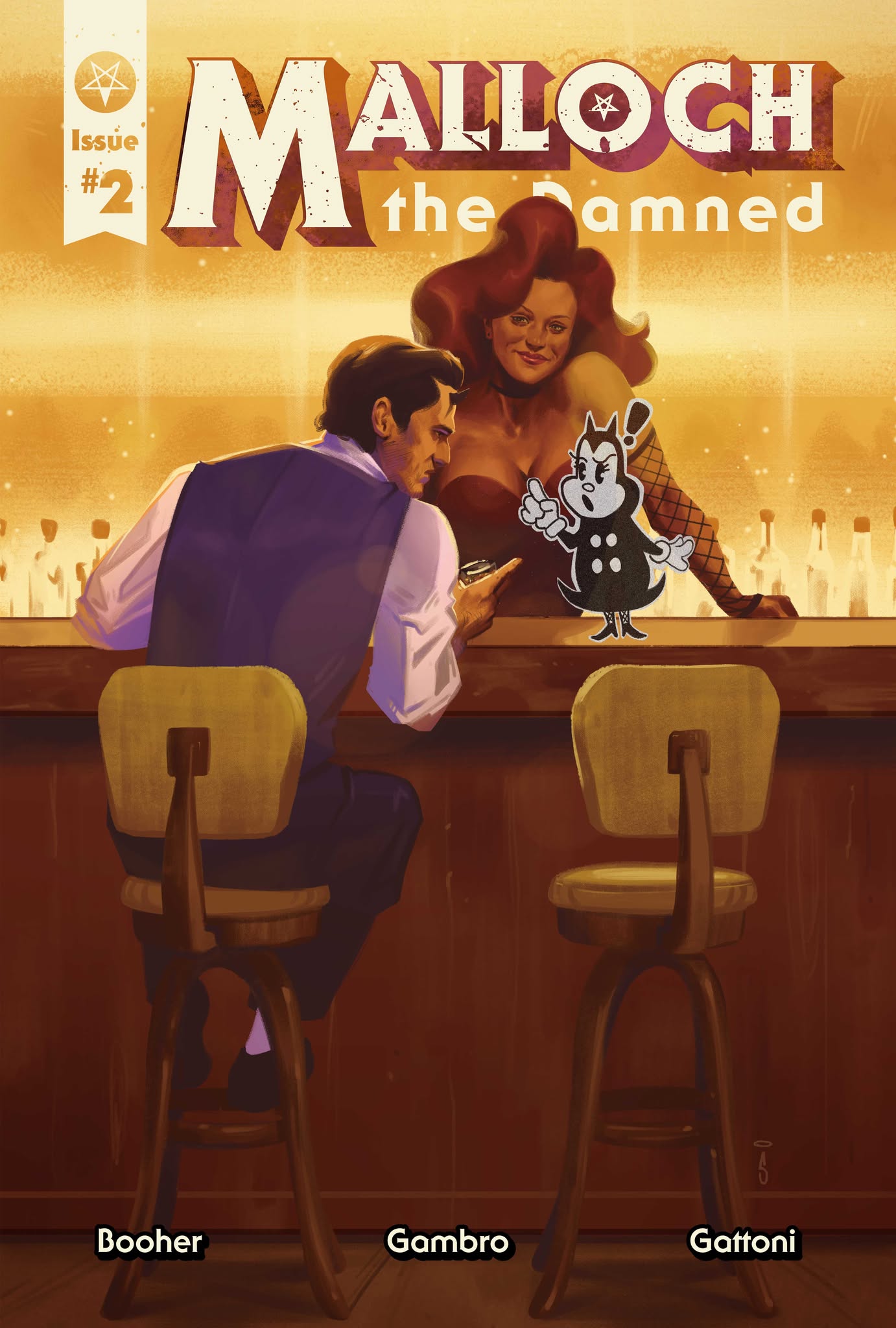 Malloch the Damned #2 "The Regular Crowd Shuffles In" Cover C by Angel Solorzano