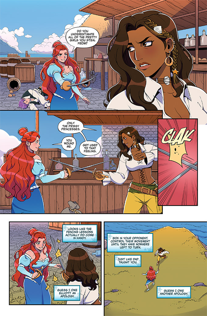 The Little Mermaid & The Pirate Queen #1 (SFW) - "Pirate Vs Princess" Rafi de Sousa Cover B