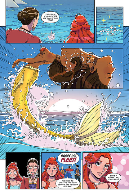 The Little Mermaid & The Pirate Queen #1 (SFW) - "Pirate Vs Princess" Rafi de Sousa Cover B