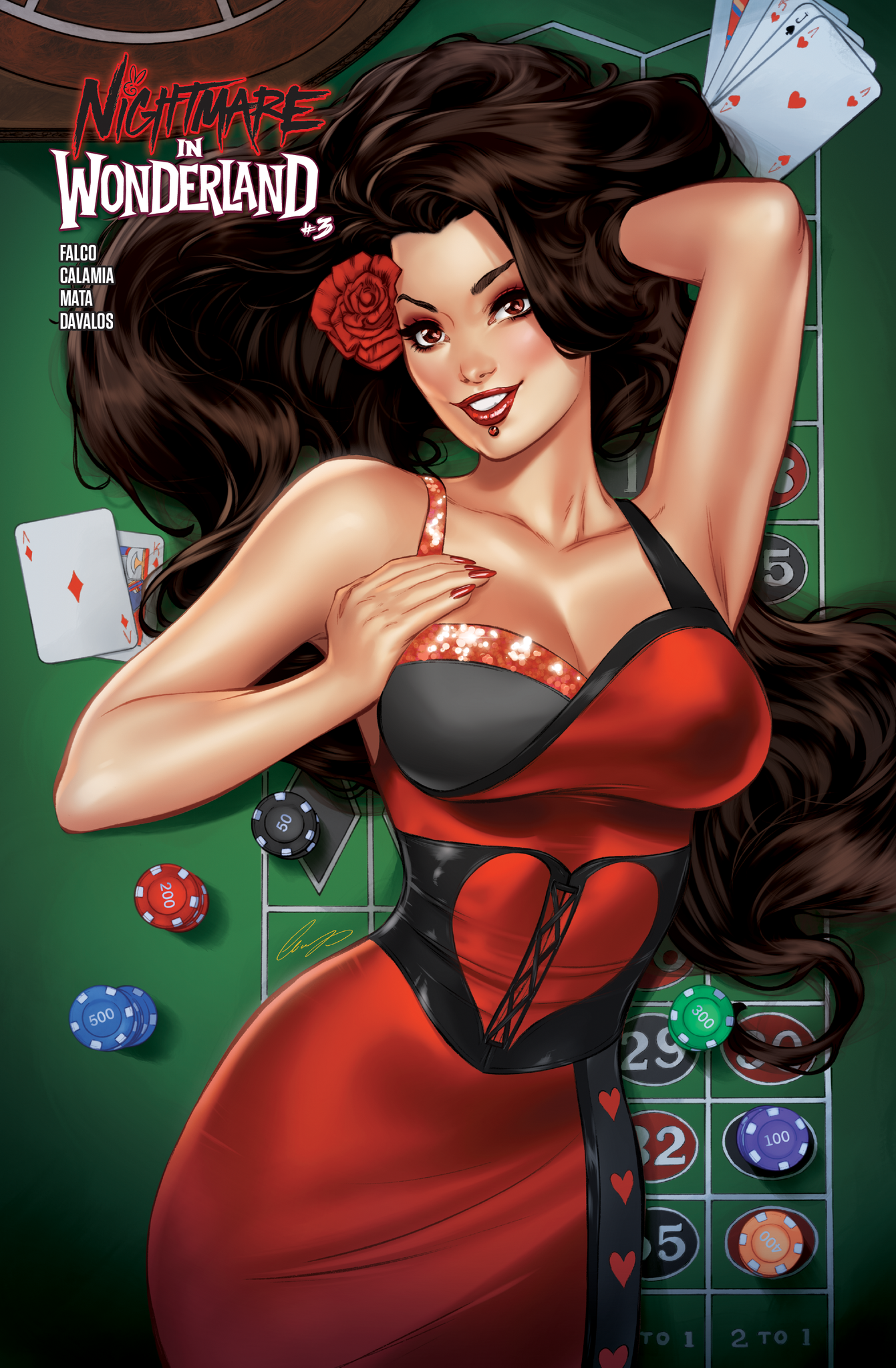 Nightmare in Wonderland #3 (18+) "Love is a Game" Elias Chatzoudis Cover B