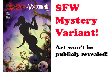 Nightmare in Wonderland #3 (18+) "SFW Mystery" Jonathan Mills & Yonson Carbonell Cover E