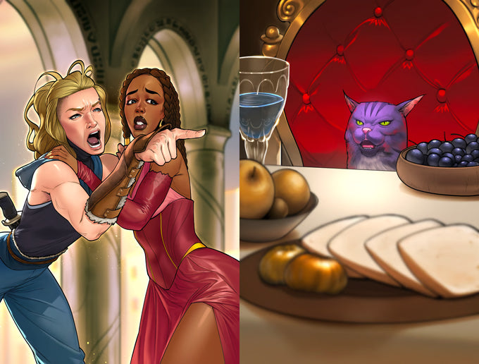 Nightmare in Wonderland #4 (18+) "Real Housewives Cat Meme" Wraparound! Alexander Esene Cover K