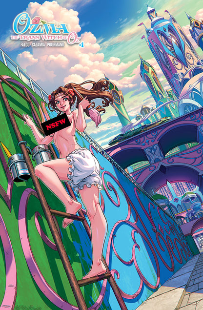 Ozma: The Trans Witch of Oz #1 (18+) "Paint the Town" Xong Bros NSFW Topless Cover H