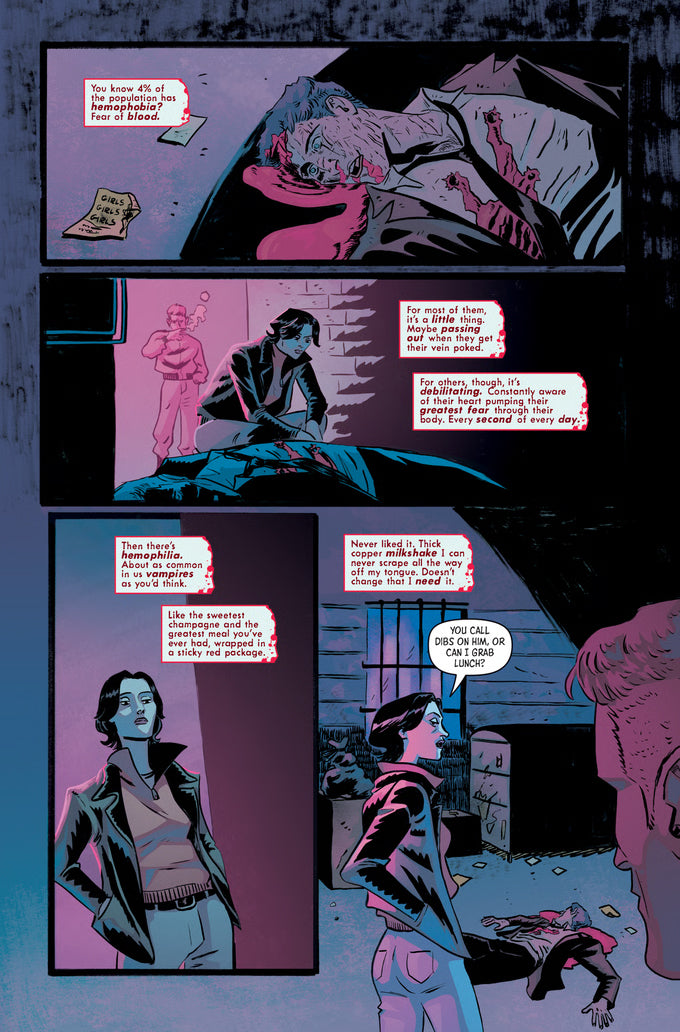 Sink Your Teeth In #1 "Rear Window" Cover B by Emily Schnall