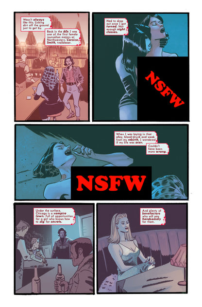 Sink Your Teeth In #1 "Rear Window" Cover B by Emily Schnall