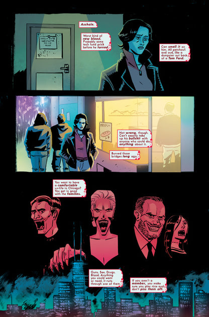 Sink Your Teeth In #1 "Rear Window" Cover B by Emily Schnall