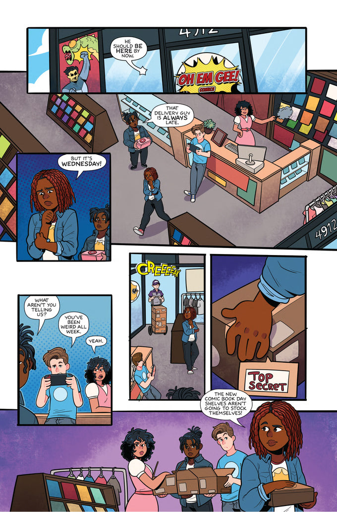 The Comic Shop: The Comic - "OH EM GEE, I'm in a Comic" Sway Cover D