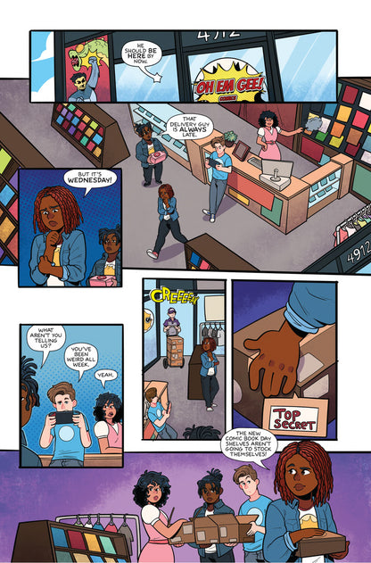 The Comic Shop: The Comic - "OH EM GEE, I'm in a Comic" Sway Cover D