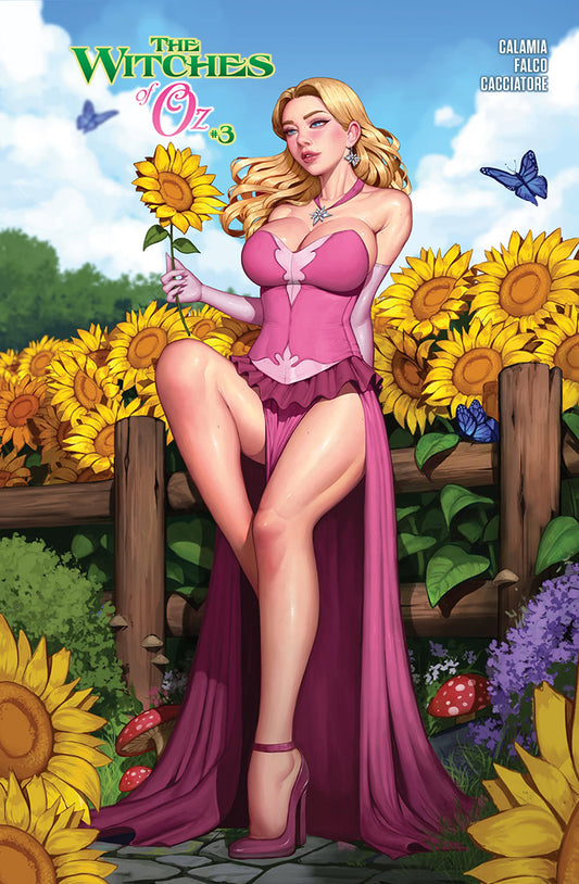 The Witches of Oz #3 (18+) "Sunflower Queen (Clothed)" Dravacus Cover B